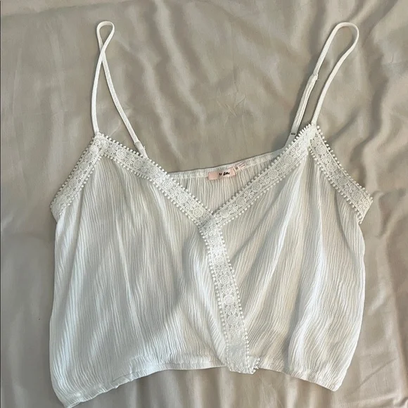 Francesca's Collections White Lace Camisole - Picture 1 of 4